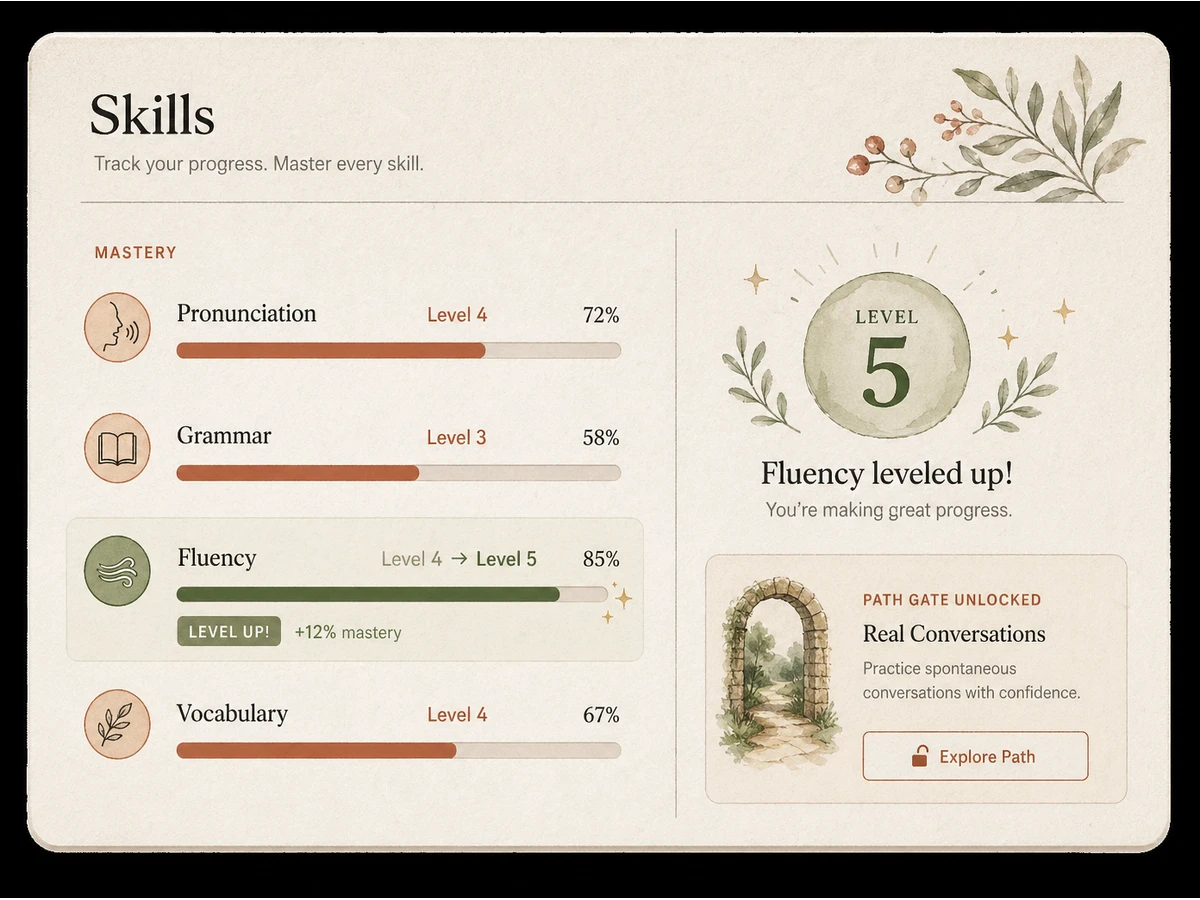 Skills widget preview